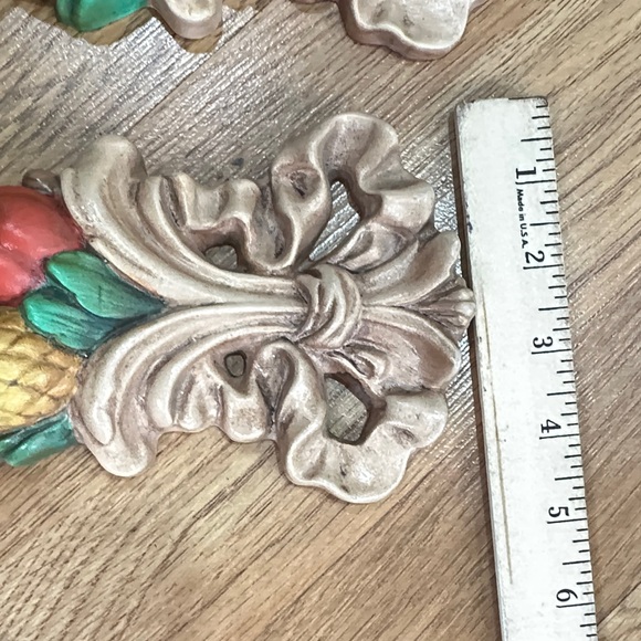 Vintage 1964 handmade ceramic swag wall fruit hanging decor - Picture 10 of 10